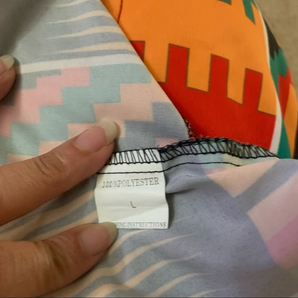 African Women Clothes Dashiki Top Traditional Print Clothing Size Large - Picture 10 of 10